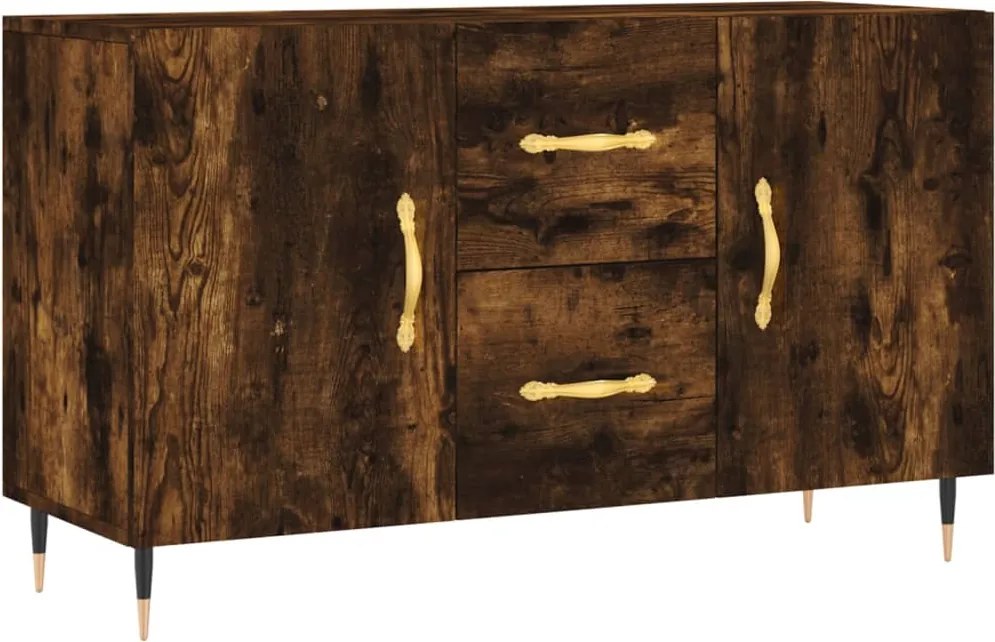 vidaXL füstös tölgy színű szerelt fa tálalószekrény 100 x 36 x 90 cm