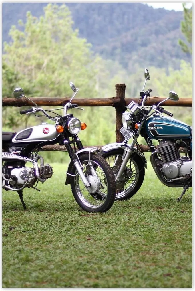 Poszterek 80x120 Klasszikus motorkerékpár Motor