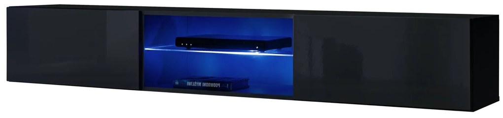 TV asztal/Szekrény Southport 27 ZZ SW RTV 3 (fekete + fényes fekete). 1024080