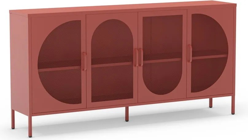 Téglavörös komód 160x90 cm Tayra – Marckeric