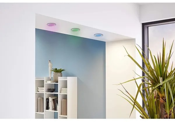 Eglo 32882 – 3 darabos RGB LED, fényerőszabályozható beépíthető mennyezeti lámpatest szett FUEVA-C LED/3W/230V
