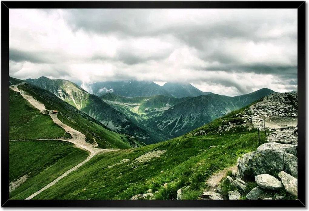 Poszterek keretben 60x40 Főgerinc a Tátrában