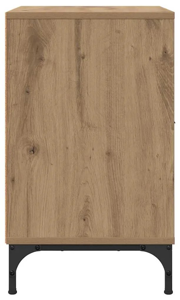 Éjjeliszekrények 2 pcs kézműves tölgy 49 x 36 x 61 cm Faanyag