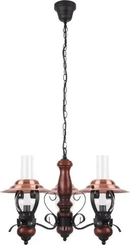 Csillár e14 3x40w fekete enna