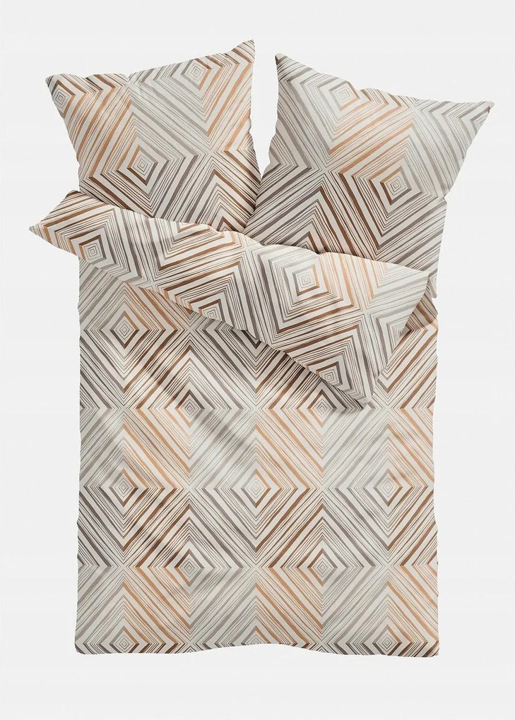 135/200 Geometrikus Mintás Ágyneműhuzat 2 Részes