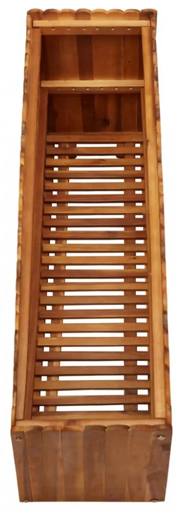 tömör akácfa kerti magaságyás 100 x 30 x 50 cm