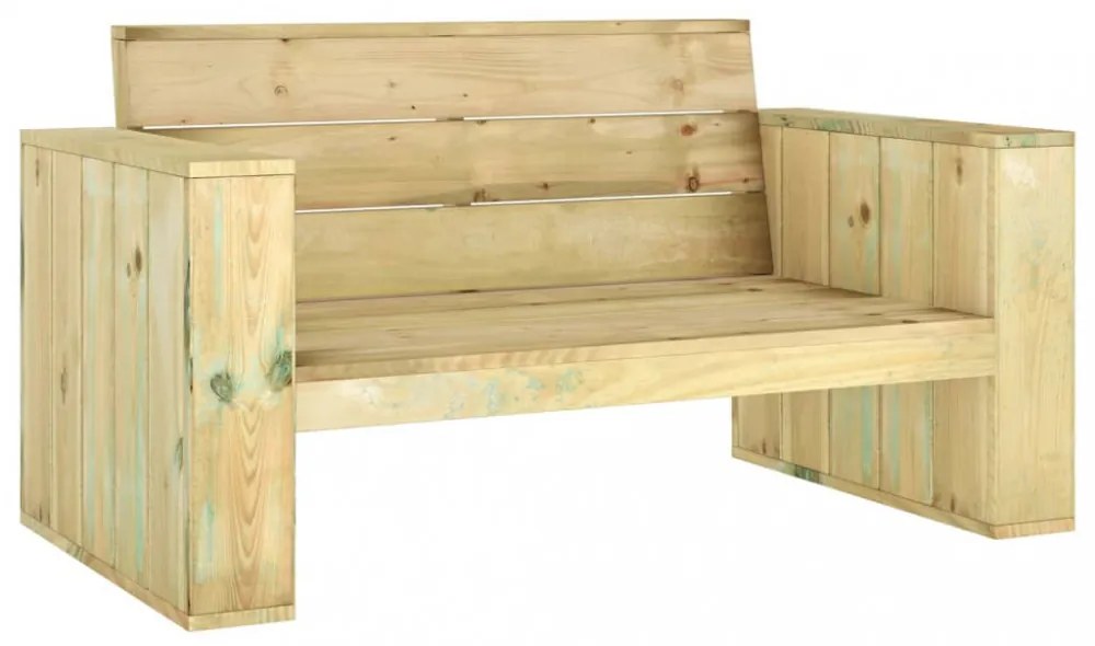impregnált fenyőfa kerti pad 139 cm