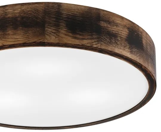 OAK SMOKY mennyezeti lámpa 3xE27/15W/230V, 47,5 cm, tölgy/sötétbarna