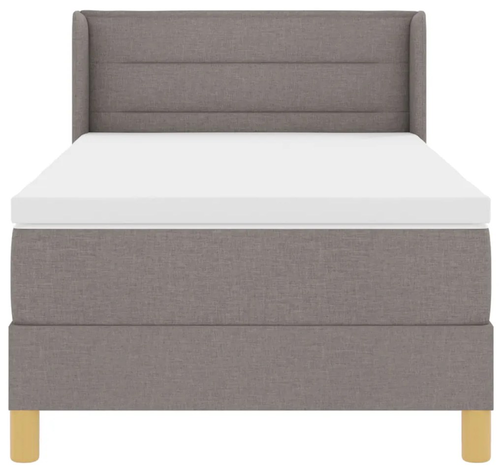 Boxspring ágy matrac menta színben, 80 x 200 cm, textil.