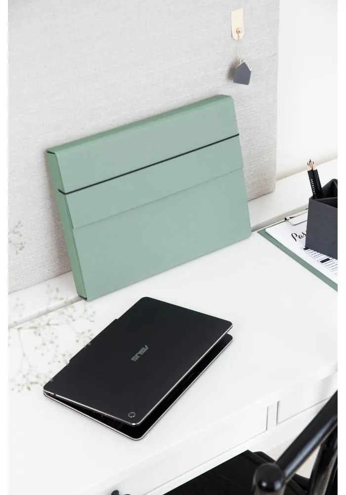 Zöld karton rendszerező Olof Canvas Paper Laminate – Bigso