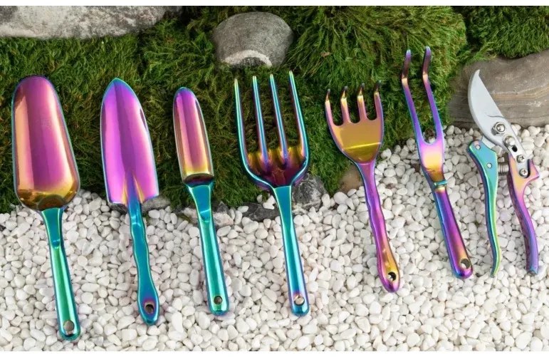 Kerti szerszámkészlet - 7 darabos + alumínium metszőolló