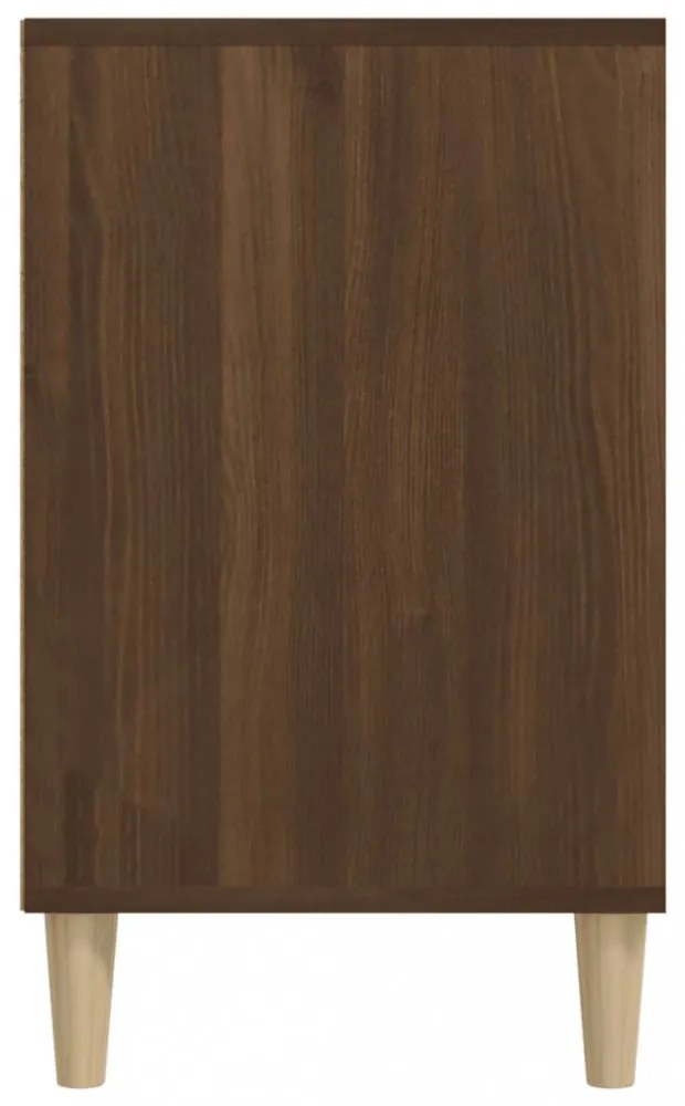 barna tölgyszínű szerelt fa cipősszekrény 102x36x60 cm