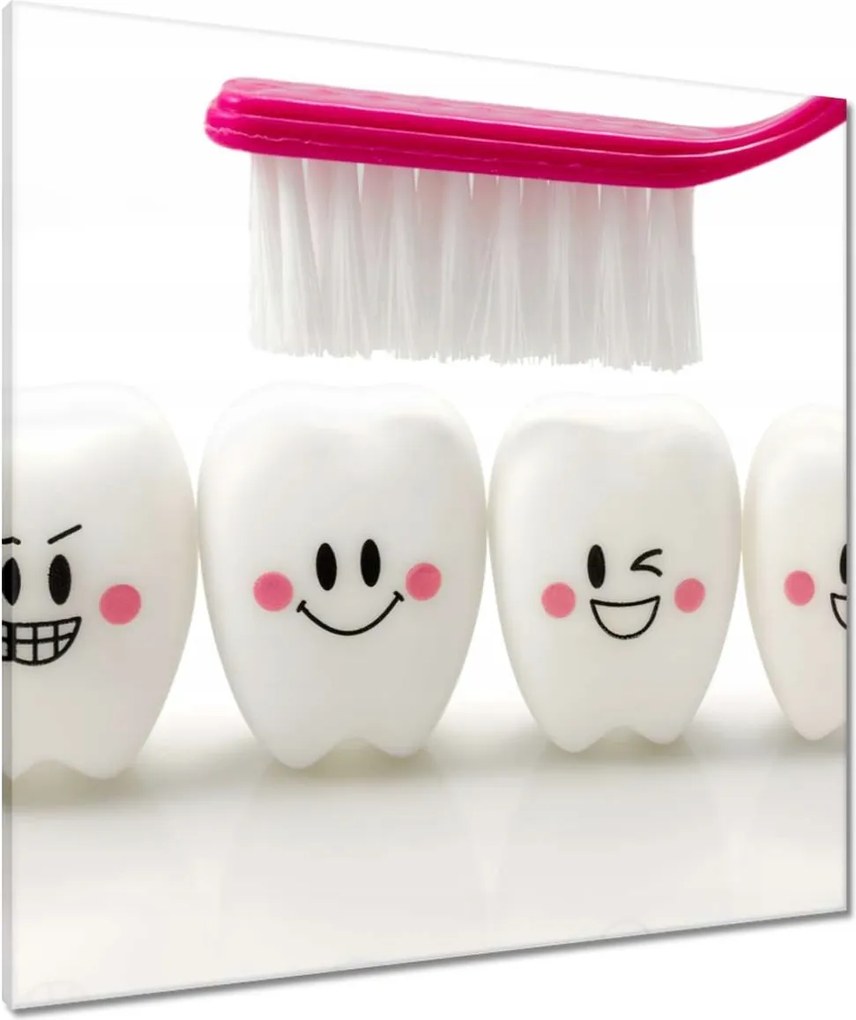 Vászonkép 80x80 A fogak mosolygósak