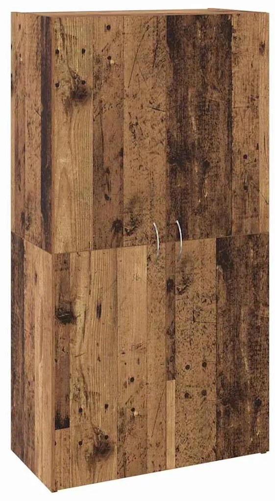 Irodai szekrény polcokkal Régi fa 60 x 32 x 115 cm Faanyag