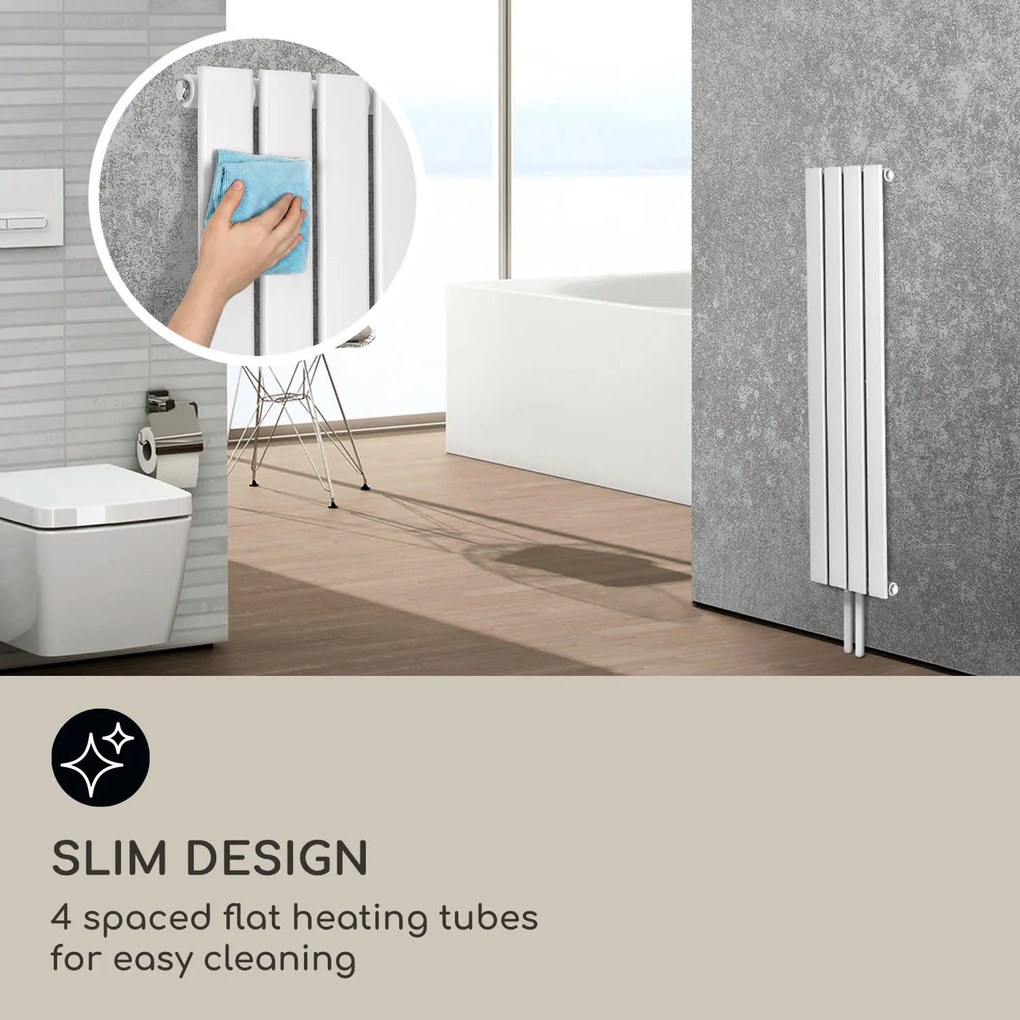 Blumfeldt Ontario, radiátor, 120 x 30, 380 W, falra szerelhető