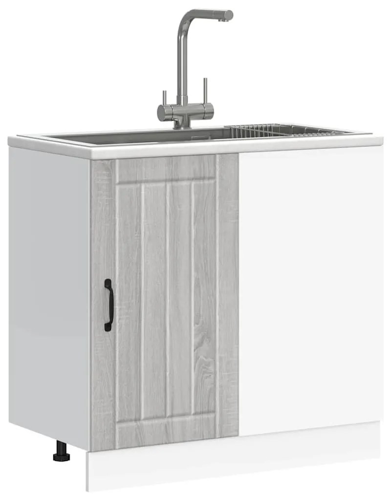 alsó konyhaszekrény Lucca szürke sonoma műfa