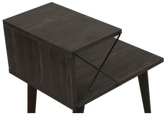 Éjjeliszekrény CROSS 55x50 cm barna