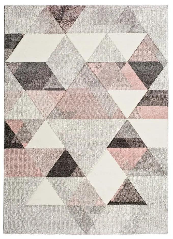 Pinky Dugaro szürke-rózsaszín szőnyeg, 60 x 120 cm - Universal