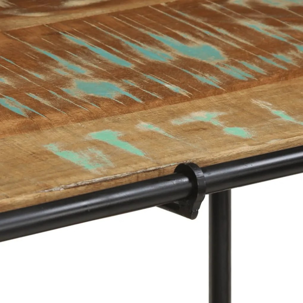 tömör újrahasznosított fa konzolasztal 110 x 42 x 76 cm