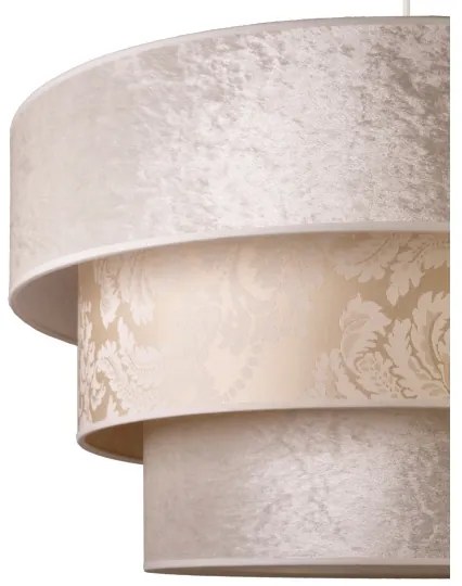 Duolla - Csillár zsinóron LUNETA 1xE27/40W/230V átm. 45 cm krémes