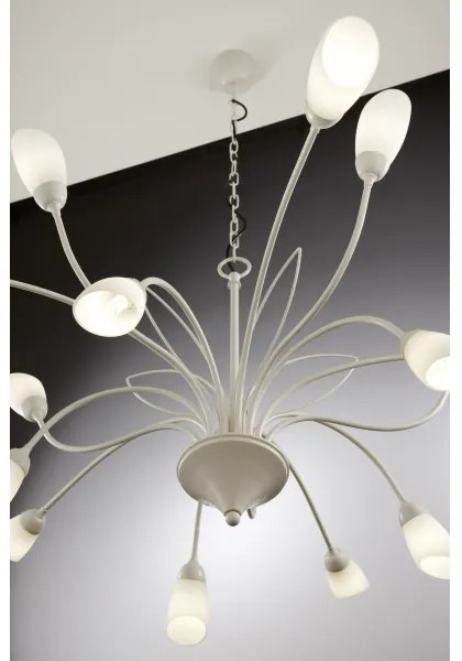 Jupiter 2062 - Láncos csillár GLORIOSA 15xG9/14W/230V krémszínű