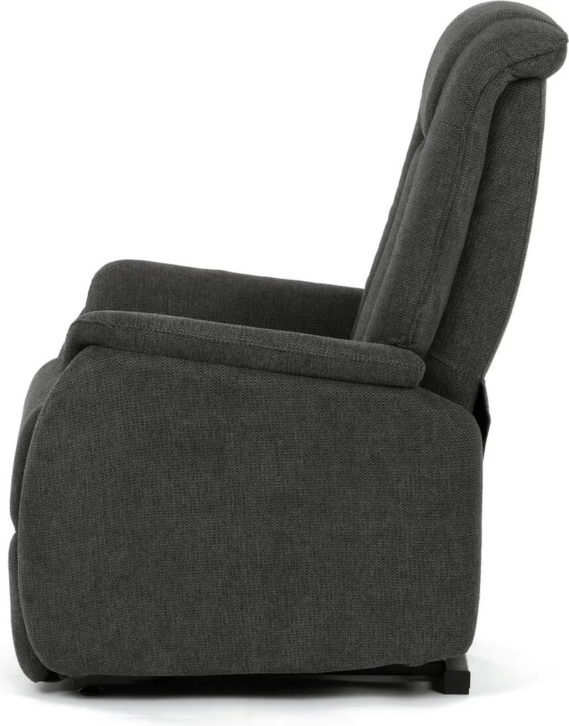 Szürke elektromos relaxfotel kábeles vezérléssel, szövet kárpitozással, TV-L8963 GREY2