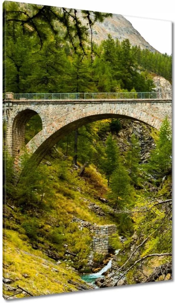 Festmények 80x120 Híd Tájkép