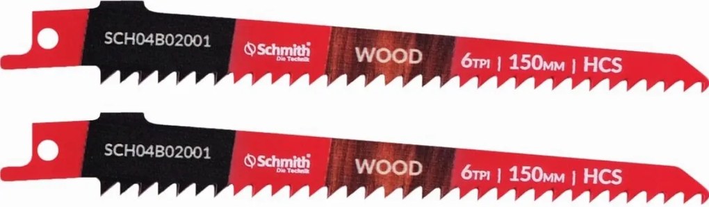 Hcs 50CRV 150mm szablyafűrészlap 2 db Schmith