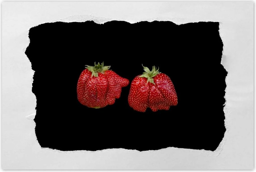 Poszter 60x40 Nagy érett eper