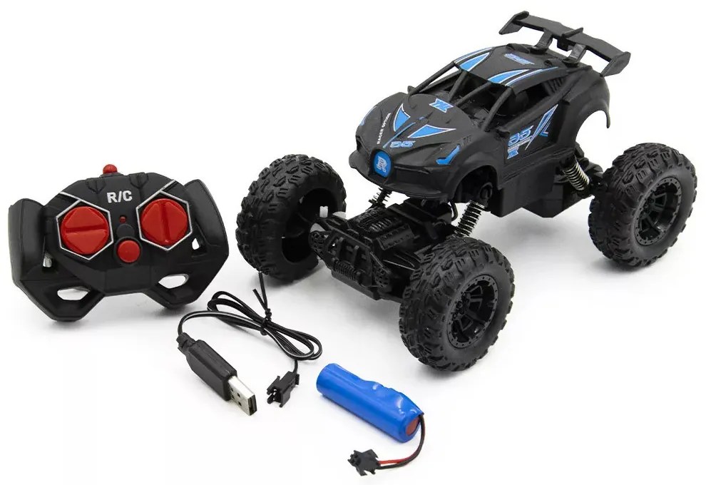 1:24 Rc Távirányítós Terepjáró Wild Monster Truck Autó 3.7V Akku 2.4 Ghz