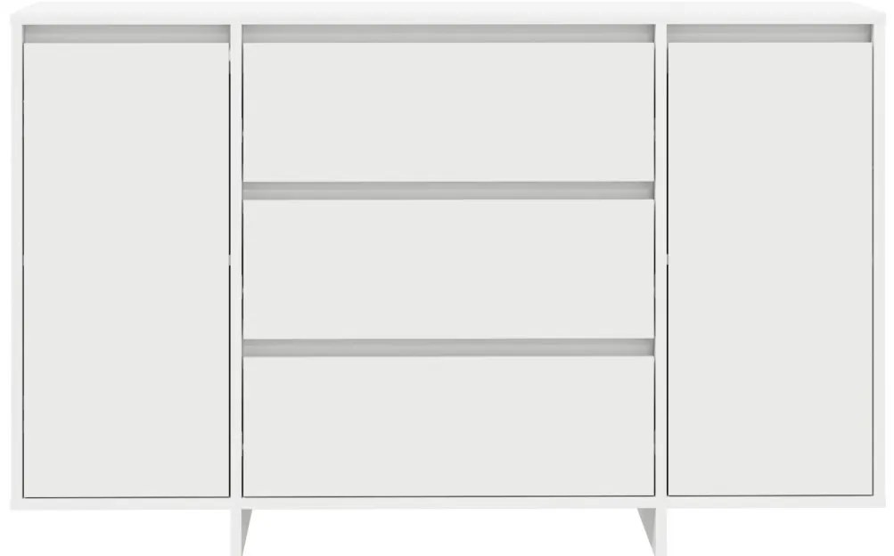 Oldalszekrény Fehér 120x41x75 cm MDF