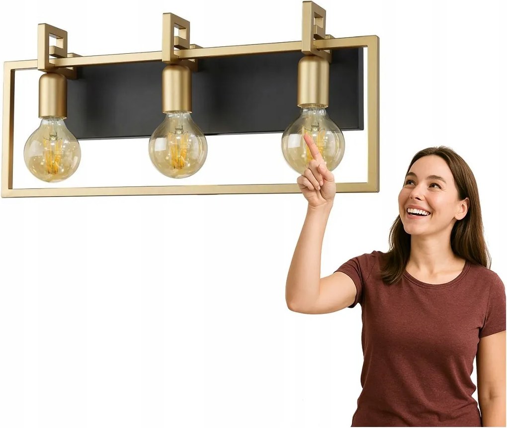 Primero fali lámpa WL-44003-3-BK-GD Italux