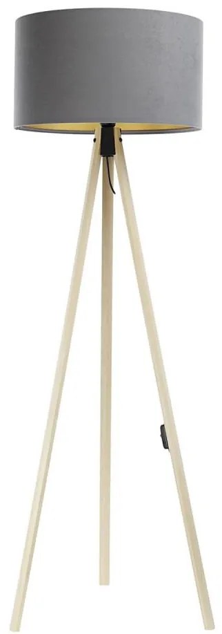 Állólámpa STANDART 1xE27/60W/230V szürke/bézs