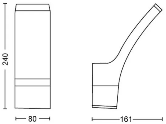 Philips - LED Kültéri fali lámpa SPLAY LED/3,8W/230V IP44