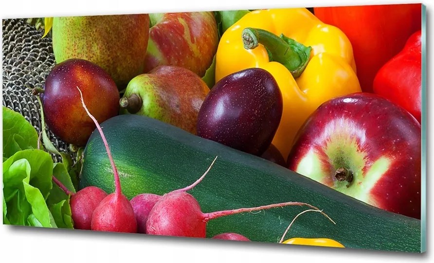 Kép akril üvegen Gyümölcsök és zöldségek