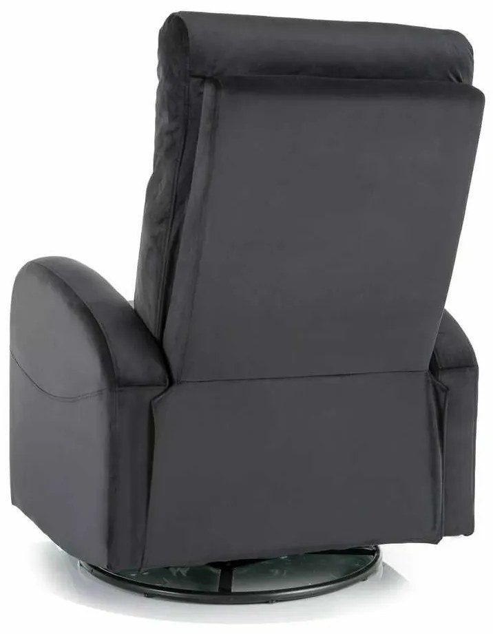 Olimp Velvet állítható fotel, fekete