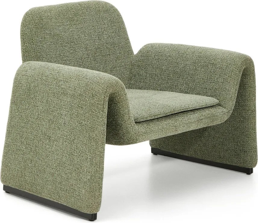 Zöld zsenília fotel Melvia – Kave Home