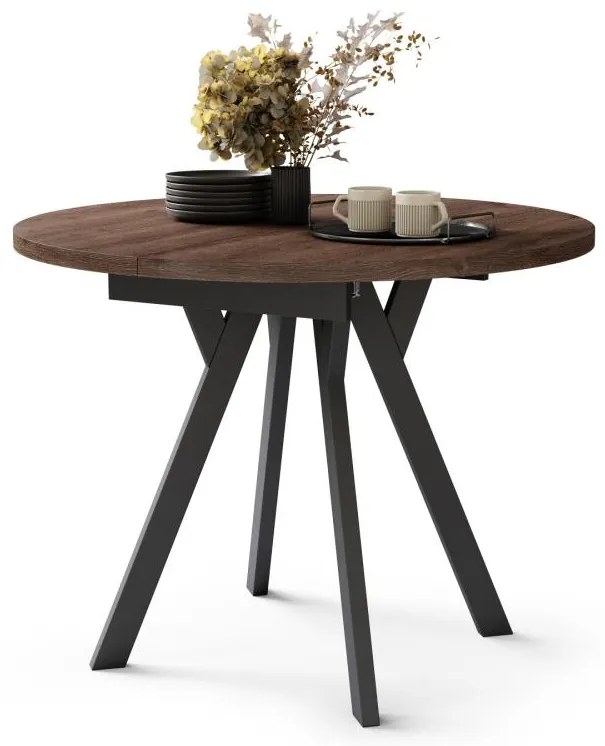 ARTUR étkezőasztal, tölgy/fekete