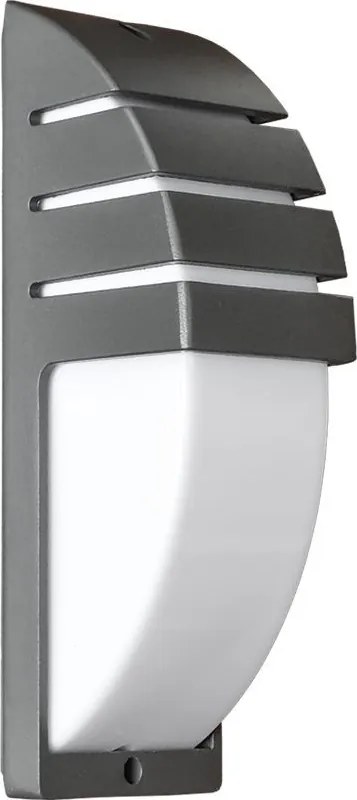 PREZENT 31405 SAMARA Modern Kültéri Fali Lámpa Opál, Szürke E27 IP44