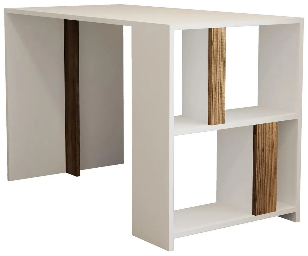 PC asztal Limba (fehér + dió). 1088795