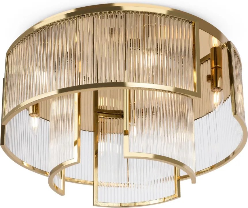 MAYTONI MOD174CL-09G FRAME Glamour Mennyezeti Lámpa Átlátszó, Arany E14 IP20