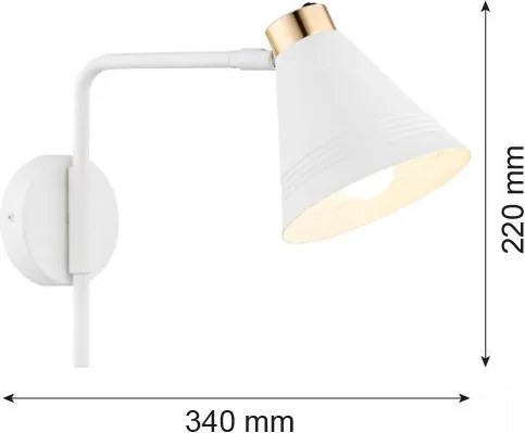 Argon AVALONE 8006 Fali lámpa 1x15W/E27 IP20