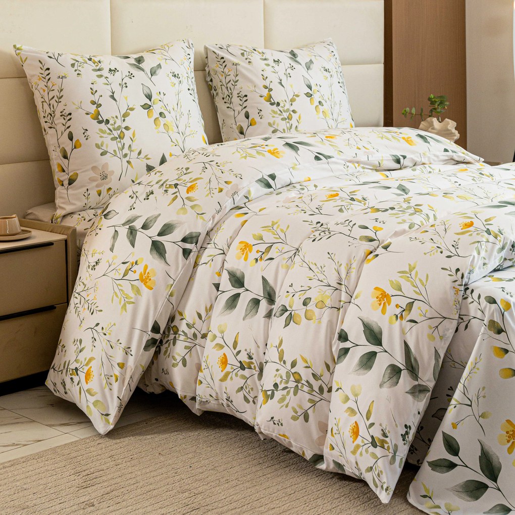 Mikroszálas ágyneműhuzat CITRUS GARDEN fehér Ágyneműhuzat mérete: 70 x 90 cm | 140 x 200 cm
