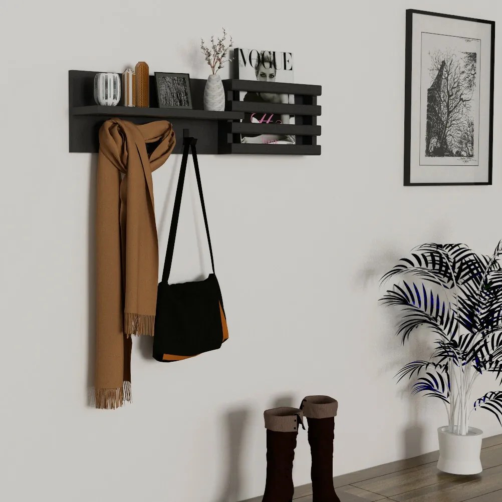 Huso Anthracite fali akasztó