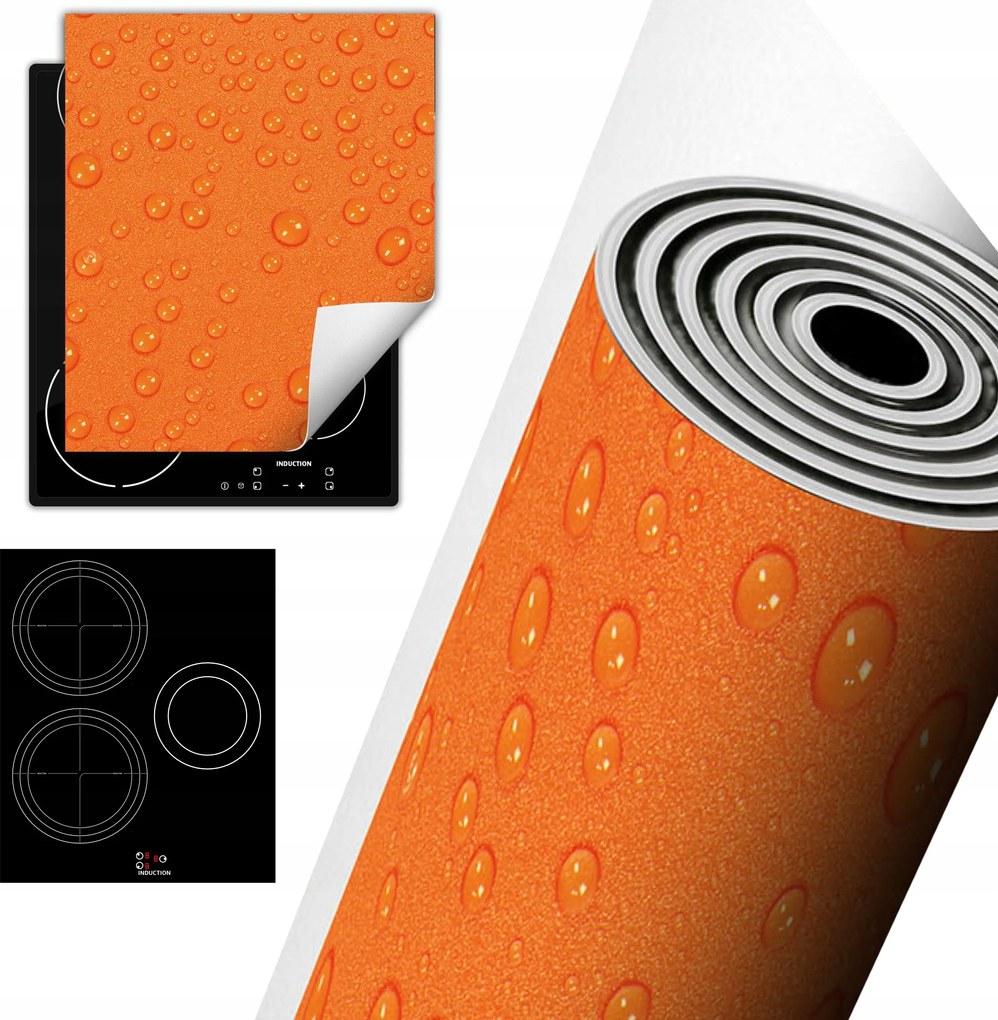 Tűzhelyvédő Szőnyeg Asztali Dekoráció 45x52 narancssárga csepp