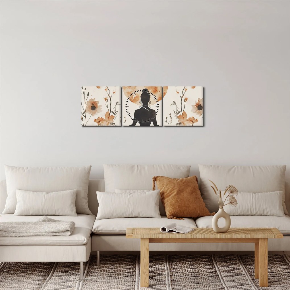 Kép - Narancssárga jóga (órával) (90x30 cm)