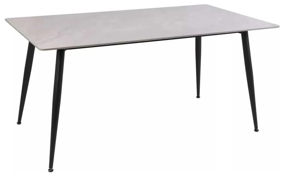 Rion étkezőasztal 130 x 70 cm, szürke / fekete