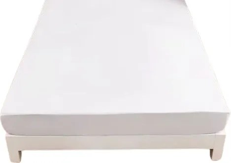 Szatén Gumis Lepedő Fehér Mikroszatén 220x200