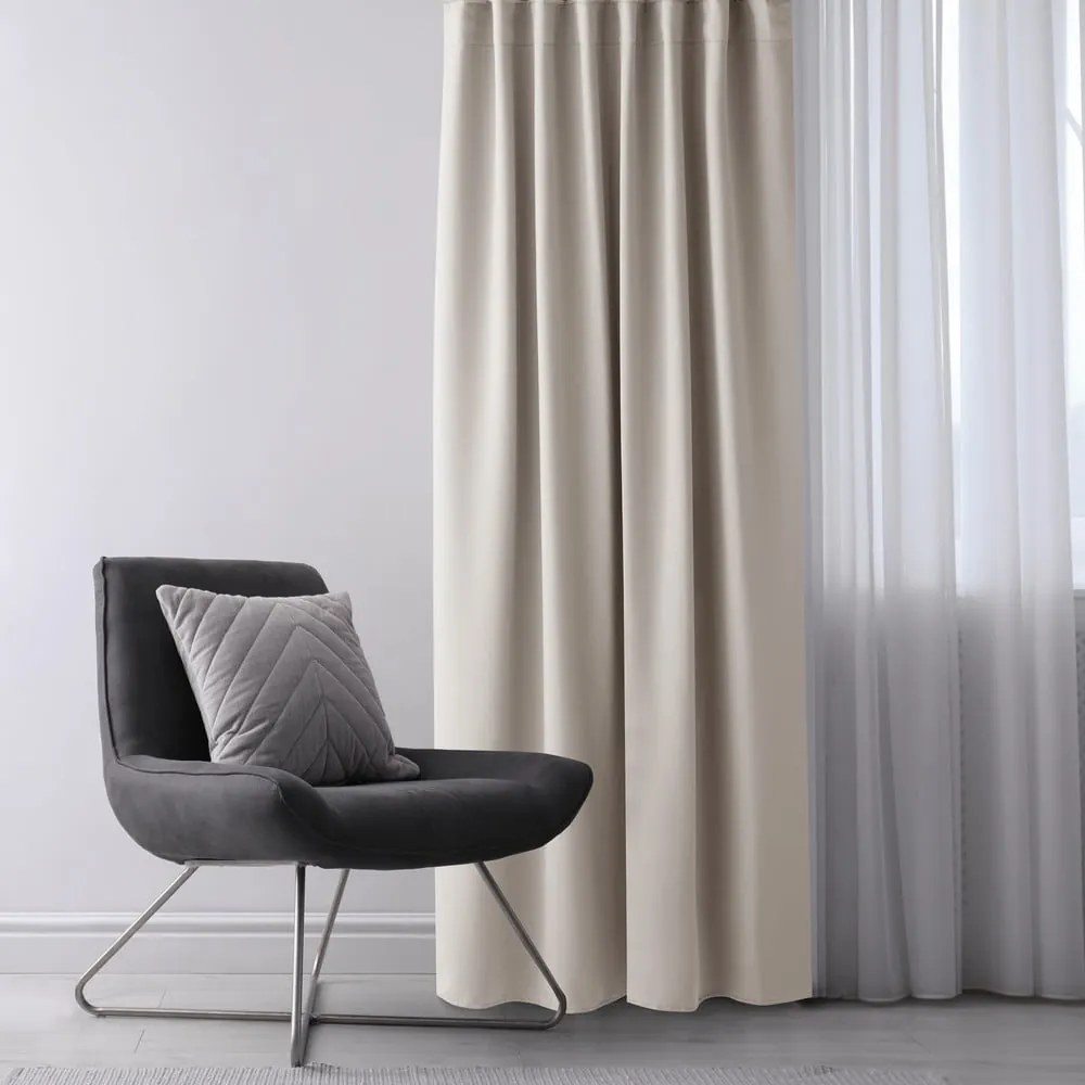 Bézs sötétítő függöny 140x270 cm Eyelets – Restilo