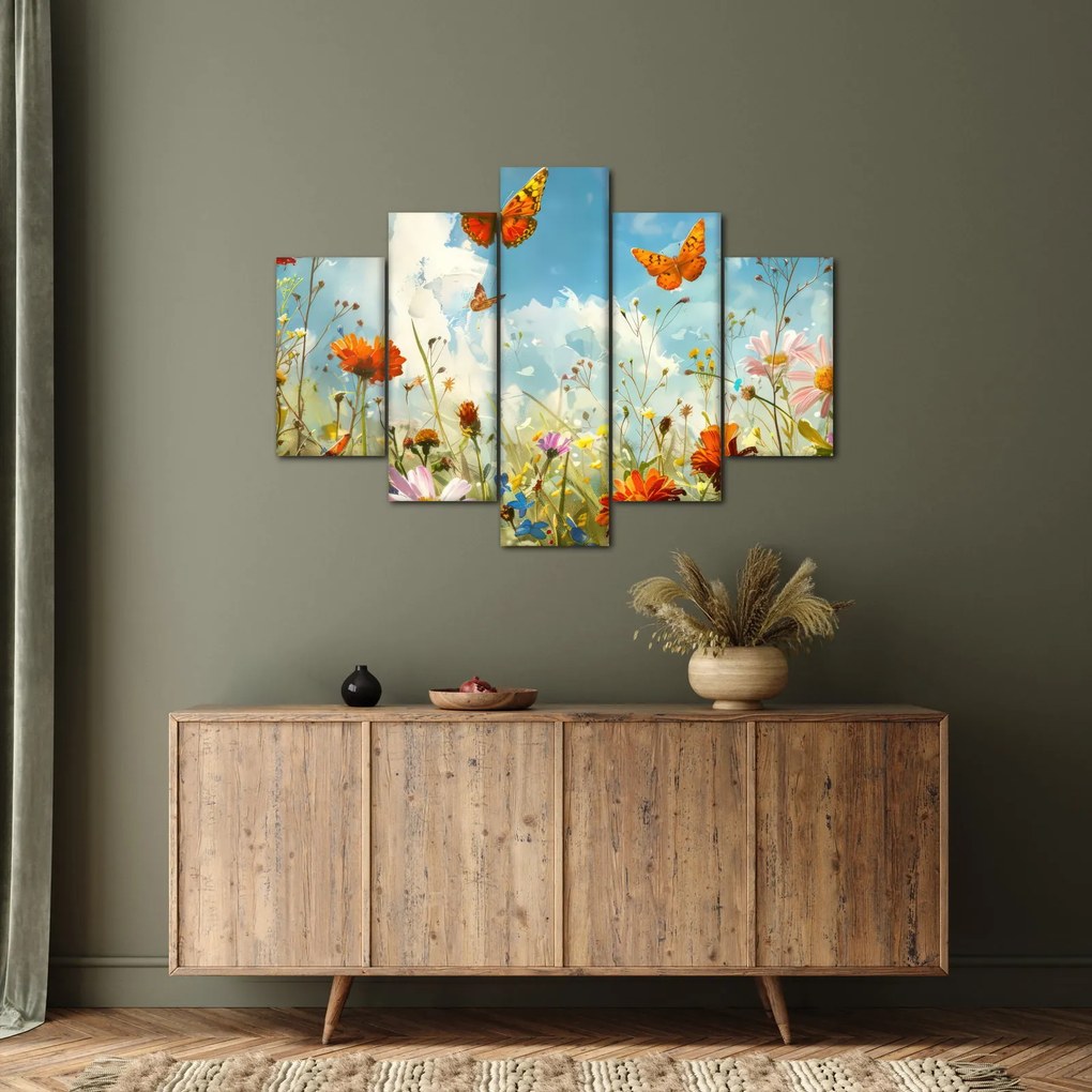 Kép - Pillangók a nyári réten (150x105 cm)